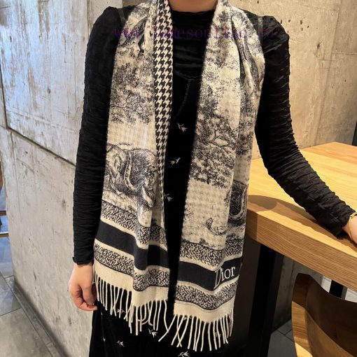DIOR One Side Animal One Side Thousand Bird Element Long Scarf is a hot selling item, with dh91c5qay - Image 11