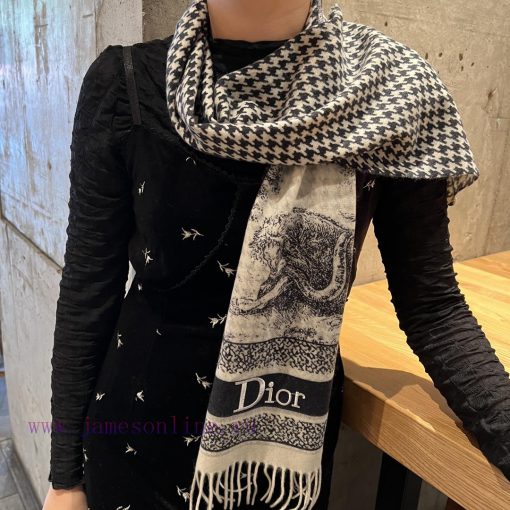 DIOR One Side Animal One Side Thousand Bird Element Long Scarf is a hot selling item, with dh91c5qay - Image 12