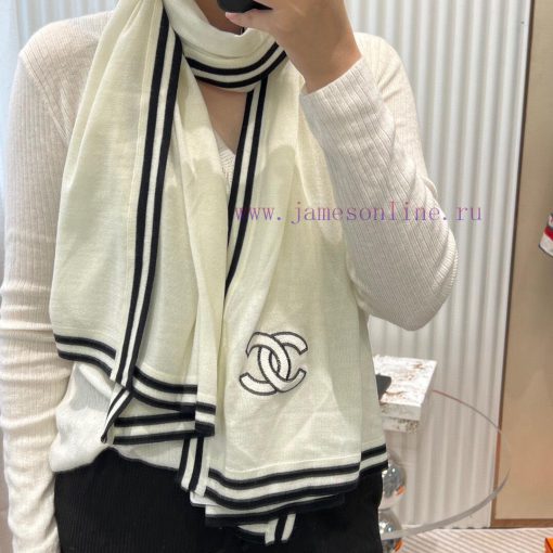 Chanel's classic and popular plain long scarf is highly recommended by VIPs. You must start tq36mwh7 - Image 12
