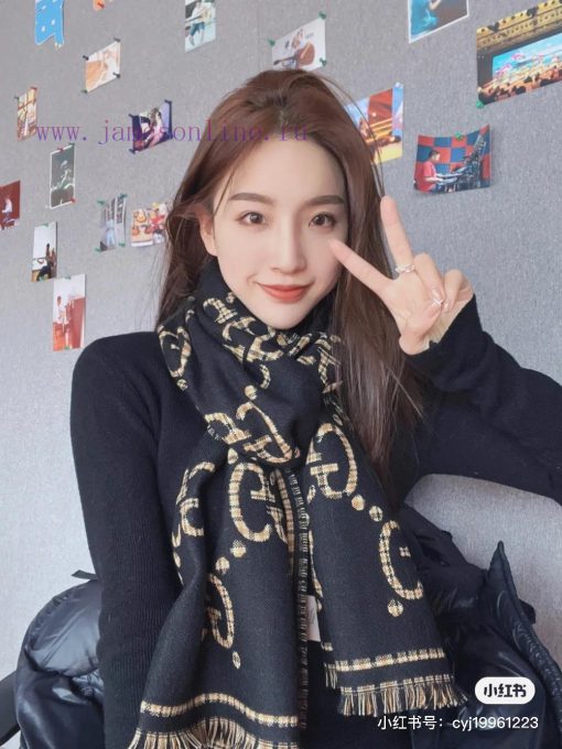 Synchronized Double G Jacquard Double sided Shawl Style Classic, Elegant and Fashionable, Nop9dkrap5