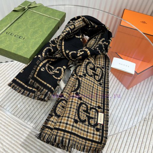 Synchronized Double G Jacquard Double sided Shawl Style Classic, Elegant and Fashionable, Nop9dkrap5 - Image 10