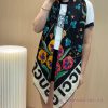 The new cashmere model is recommended for its good looks. GG border floral 140 cashmere squaie6wkjl6