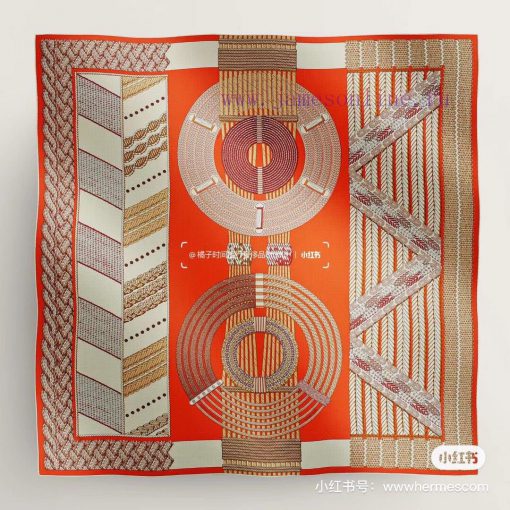 140 square scarf double-sided same color silk scarf | HERMES I supports QR code scanning2023o2j6a0nc - Image 11