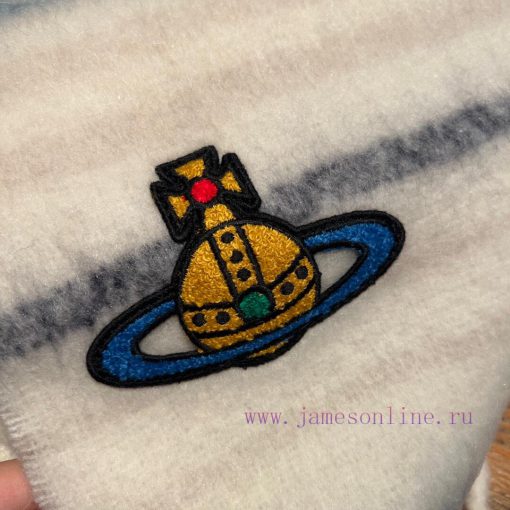 Arrival 𝐕𝐢𝐯𝐢𝐞𝐧𝐞𝐖𝐞𝐬𝐭𝐰𝐨𝐨𝐝 🪐Classic Saturn mohair scarf by Vivienne Westwood, the British fashijriqptrt - Image 6