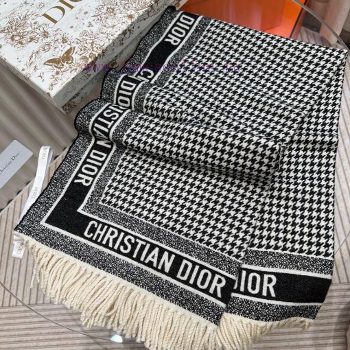 Original quality, price adjustment ️ CD Thousand Bird Grid printed large scarf ️ Scarf shawlu6x1oegb - Image 16