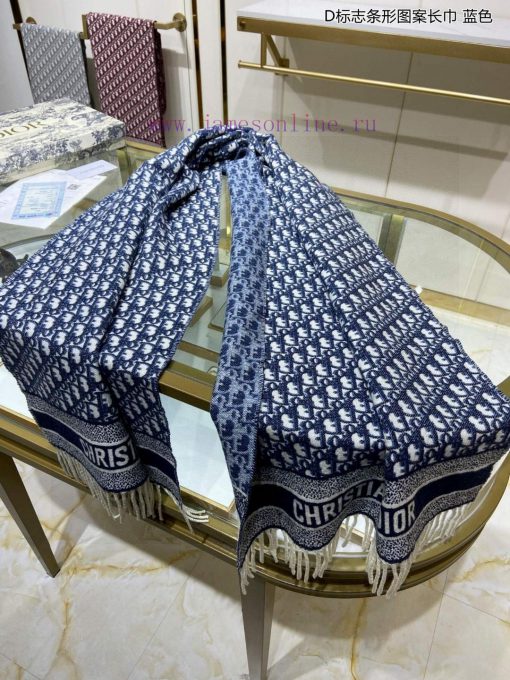 Hot selling item highly recommended! D logo bar pattern long scarf explosive style double-sigylfbk47 - Image 11