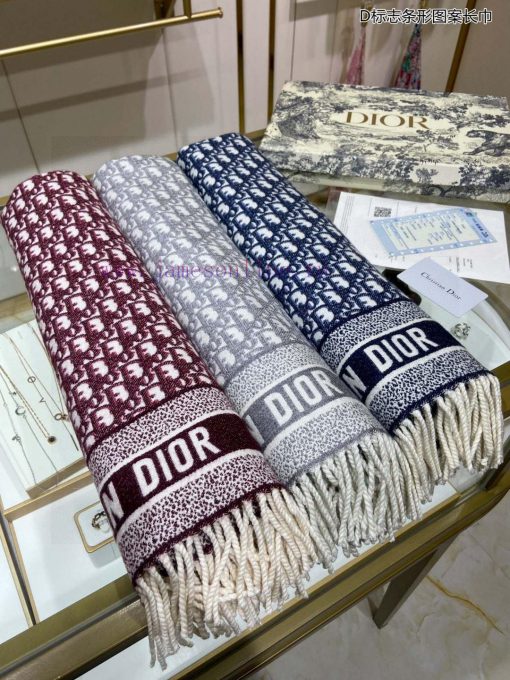 Hot selling item highly recommended! D logo bar pattern long scarf explosive style double-sigylfbk47 - Image 16