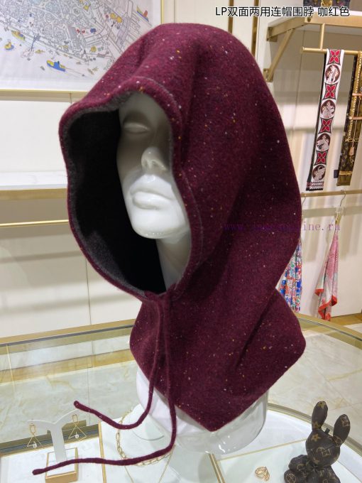 New Loro Piana Cattle LP Double sided Dual use Hooded Scarf with Double sided Dual color Matwfdv7mmd - Image 15