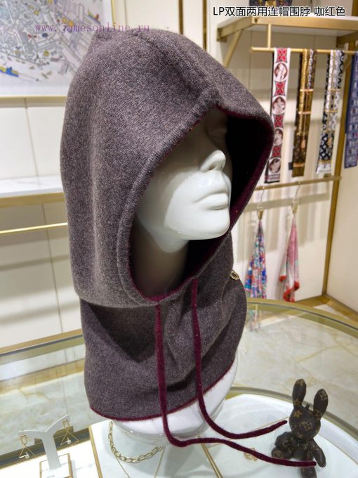 New Loro Piana Cattle LP Double sided Dual use Hooded Scarf with Double sided Dual color Matwfdv7mmd - Image 16