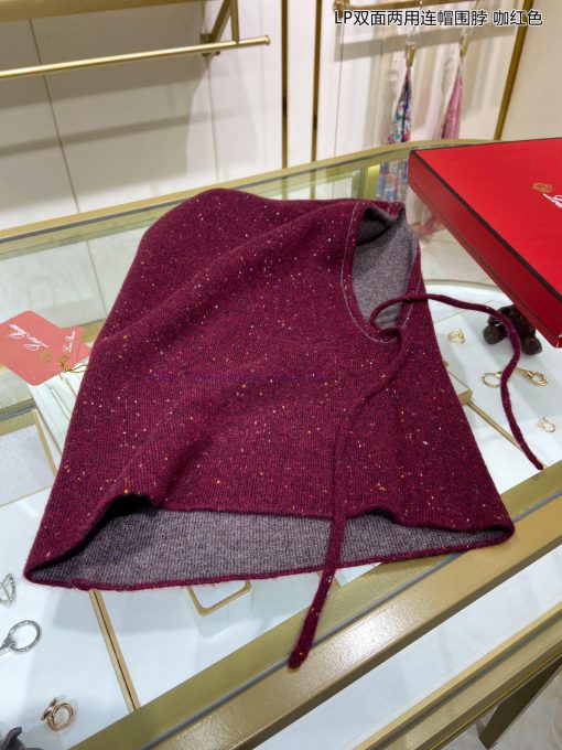 New Loro Piana Cattle LP Double sided Dual use Hooded Scarf with Double sided Dual color Matwfdv7mmd - Image 20