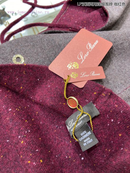 New Loro Piana Cattle LP Double sided Dual use Hooded Scarf with Double sided Dual color Matwfdv7mmd - Image 21