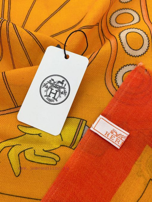 The new HERMES long scarf is the same as the star's 100% cashmere 300 count beautiful item farbsk7wq - Image 8