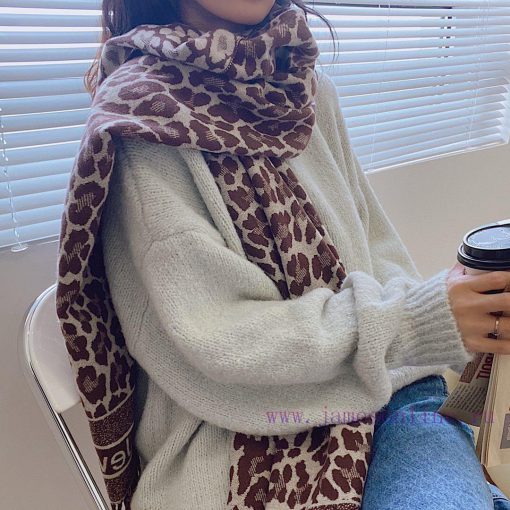 Dr. Jewel brand, live streaming popular leopard print, core spun yarn material, size 65 * 183vclfv3d - Image 9