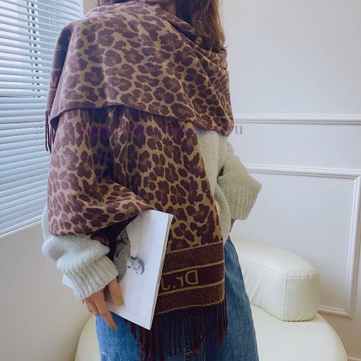 Dr. Jewel brand, live streaming popular leopard print, core spun yarn material, size 65 * 183vclfv3d - Image 14