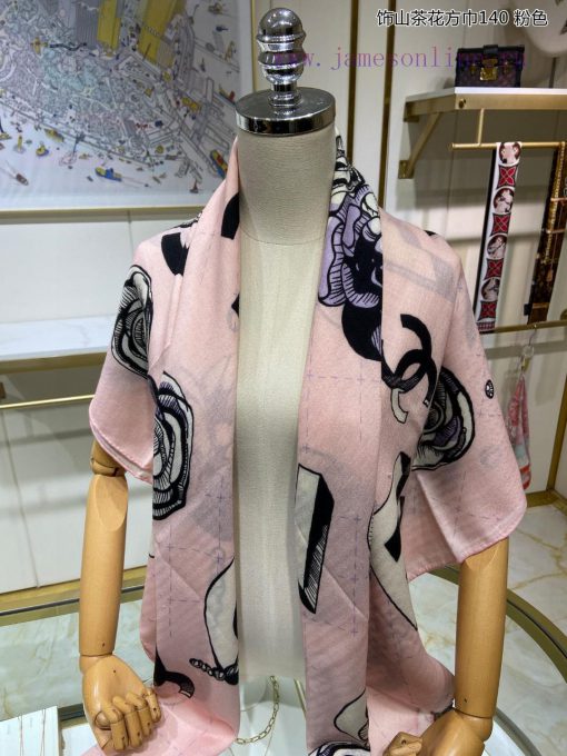 The new Chanel Camellia Square Scarf 140 Cashmere Square Scarf is highly recommended by VIPscd2xt0i3 - Image 17