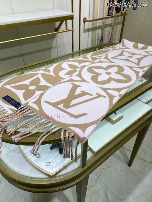 Lvjia's new model 🥰L Large letter long scarf 🧣 It's so beautiful. Big Fried Dough Twists als8cyw1vw1 - Image 10