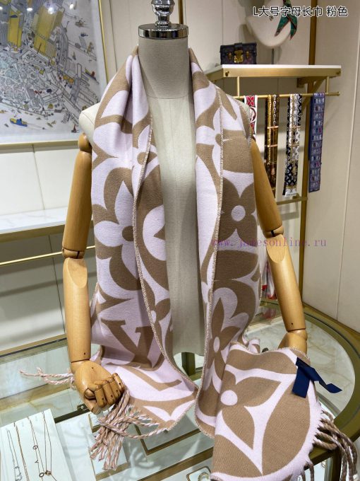 Lvjia's new model 🥰L Large letter long scarf 🧣 It's so beautiful. Big Fried Dough Twists als8cyw1vw1 - Image 27