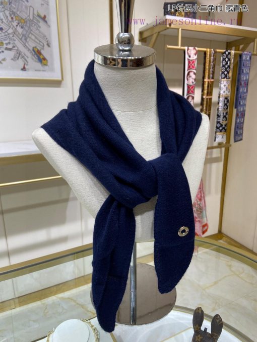 The popular leather Yana LP knitted triangle scarf is luxurious in size, and high-end qualitcc4d1xwq - Image 8