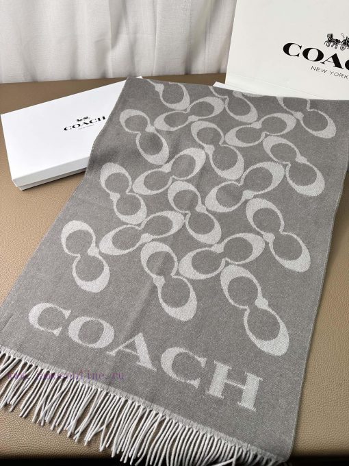 The classic C logo double-sided shawl of Coach by Coach is also so beautiful, not only in teeadxabkq - Image 5
