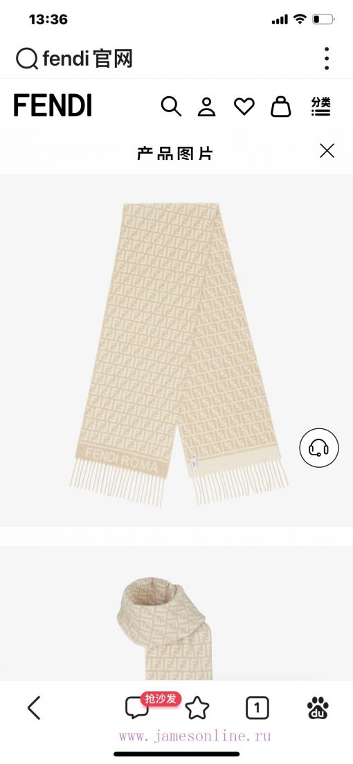 FF's latest double-sided original scarf, recommended by the hottest blogger, with a gentle mmu30gyei