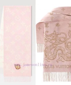 The LvPrecious Dragon LV Essential scarf welcomes the Lunar New Year with classic brand elemg7jpt72x