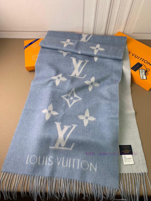 Louis Vuitton denim blue Huo Siyan, the same shawl scarf dual-use, is a classic work of Donkjj6f3zql - Image 13