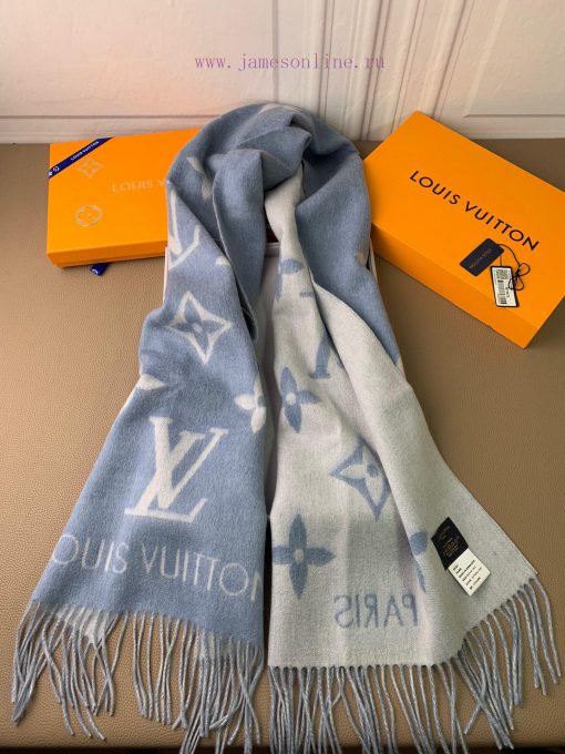 Louis Vuitton denim blue Huo Siyan, the same shawl scarf dual-use, is a classic work of Donkjj6f3zql - Image 15