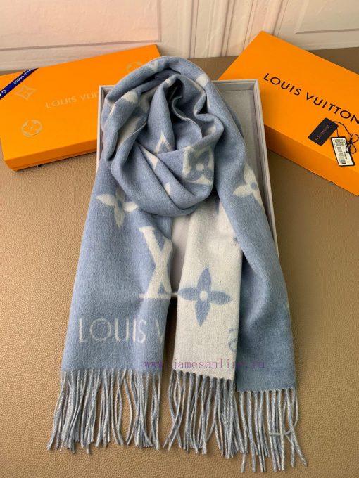 Louis Vuitton denim blue Huo Siyan, the same shawl scarf dual-use, is a classic work of Donkjj6f3zql - Image 16