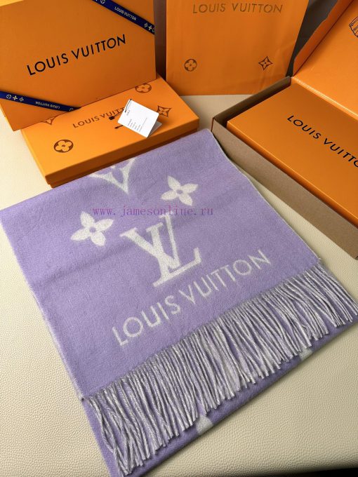 Louis Vuitton lavender Huo Siyan, the same shawl scarf dual-use, is a classic work of Donkeycfz1786d - Image 2