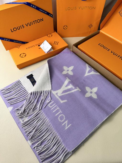 Louis Vuitton lavender Huo Siyan, the same shawl scarf dual-use, is a classic work of Donkeycfz1786d - Image 3