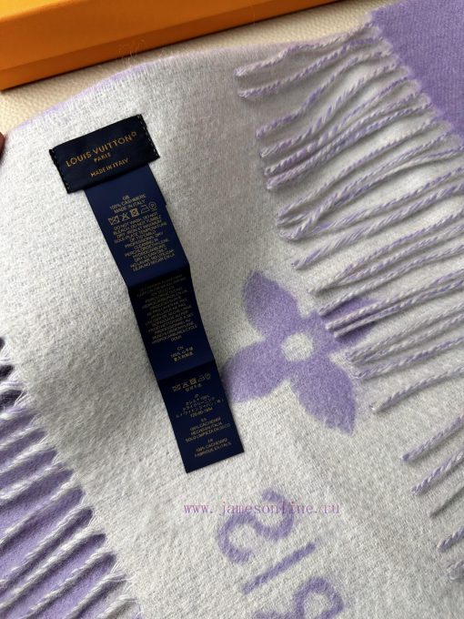 Louis Vuitton lavender Huo Siyan, the same shawl scarf dual-use, is a classic work of Donkeycfz1786d - Image 6