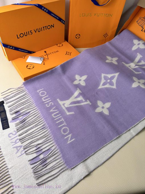 Louis Vuitton lavender Huo Siyan, the same shawl scarf dual-use, is a classic work of Donkeycfz1786d - Image 7