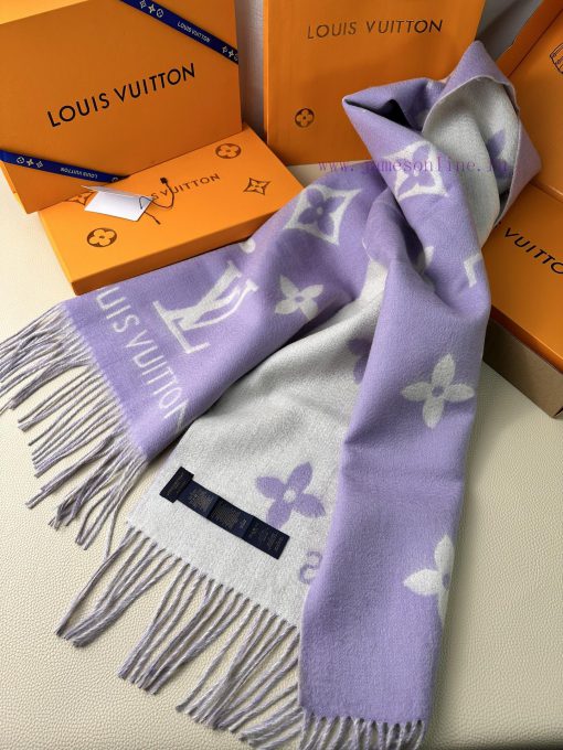 Louis Vuitton lavender Huo Siyan, the same shawl scarf dual-use, is a classic work of Donkeycfz1786d - Image 19