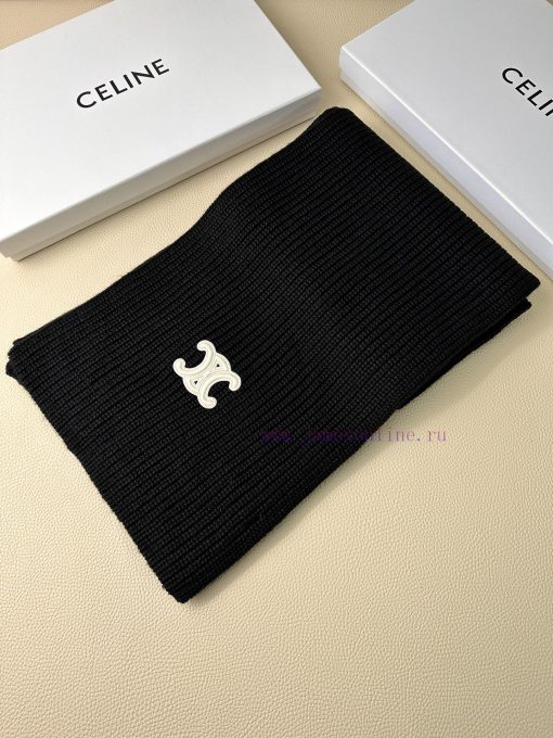 CELINE Classic Cashmere Scarf, come with a hard item In terms of the arrangement of Ma Liu T8nkepcax - Image 3
