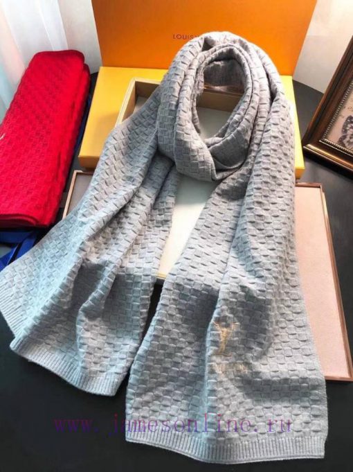 . New winter LV men's scarf, made of wool blend material, soft and warm, with exquisite work579b7ul3 - Image 10