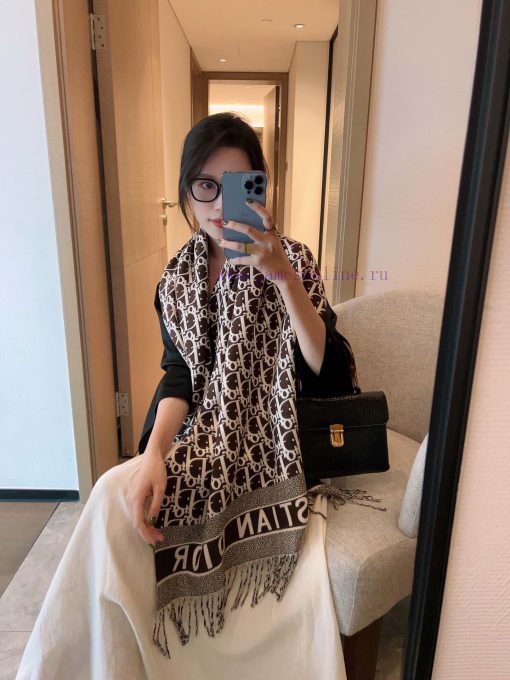 DIOR scarf, women's welfare super gentle and stylish double-sided design feels more youthfulrdlob8jp - Image 5