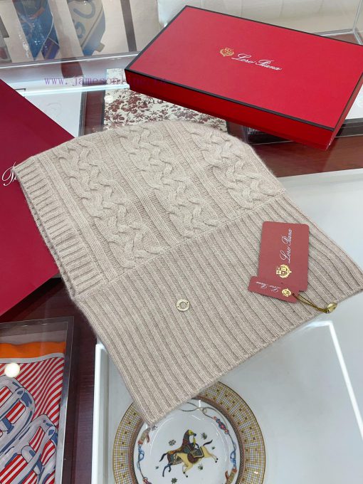 Loro Piana Beef LP Knitted Neck Hoodie is both a neck and a hat, with an elastic band designha5q7zeg - Image 6