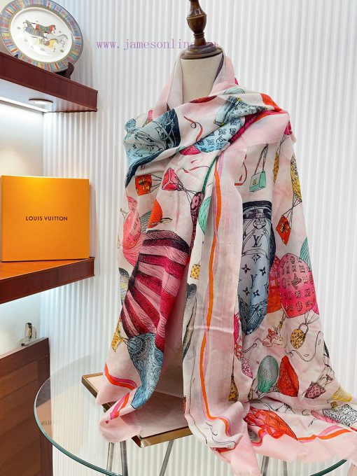 The new synchronized LV hot air balloon scarf showcases the travel spirit and pattern fusionfxg2vtce - Image 9