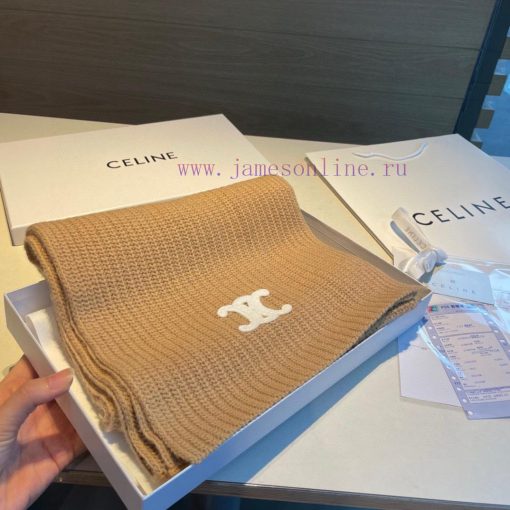 CELINE Classic Cashmere Scarf, come with a hard item In terms of the arrangement of Ma Liu Tzfsbdpxa - Image 4