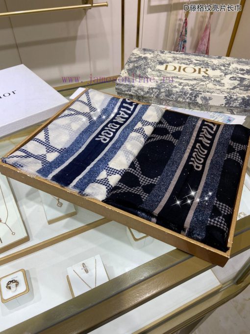 The newly released scarf will shine brightly. The new customer supplied silver thread+sequintl9rwtz4 - Image 3