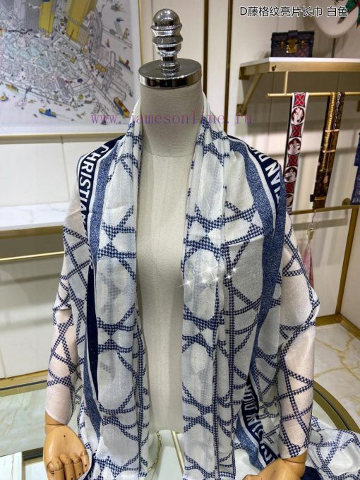 The newly released scarf will shine brightly. The new customer supplied silver thread+sequintl9rwtz4 - Image 8