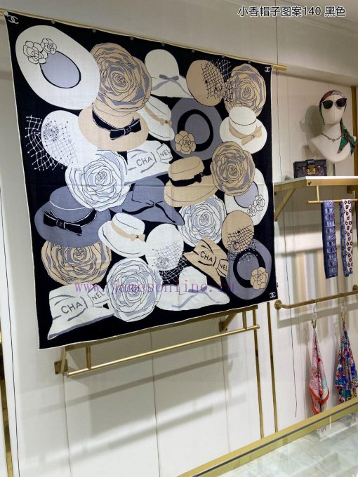 The new Chanel hat pattern 140 cashmere square scarf is highly recommended by VIPs. You must01exsb8t - Image 4