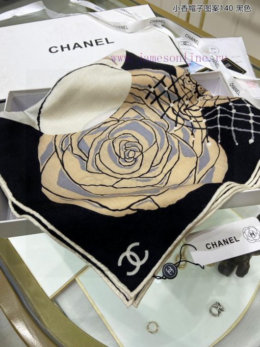 The new Chanel hat pattern 140 cashmere square scarf is highly recommended by VIPs. You must01exsb8t - Image 5