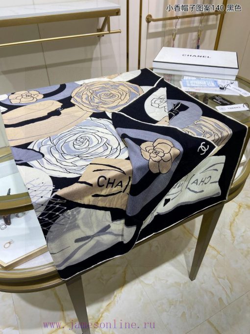 The new Chanel hat pattern 140 cashmere square scarf is highly recommended by VIPs. You must01exsb8t - Image 9