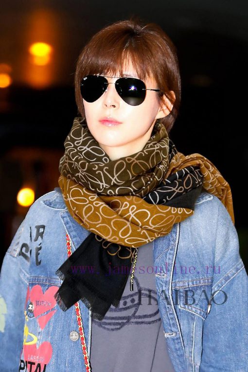 Luoyiwei LW gradient logo long scarf is very lucky to have obtained something from this bran84f5y3yk