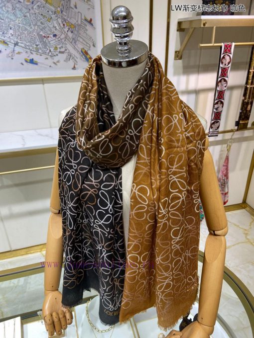 Luoyiwei LW gradient logo long scarf is very lucky to have obtained something from this bran84f5y3yk - Image 6