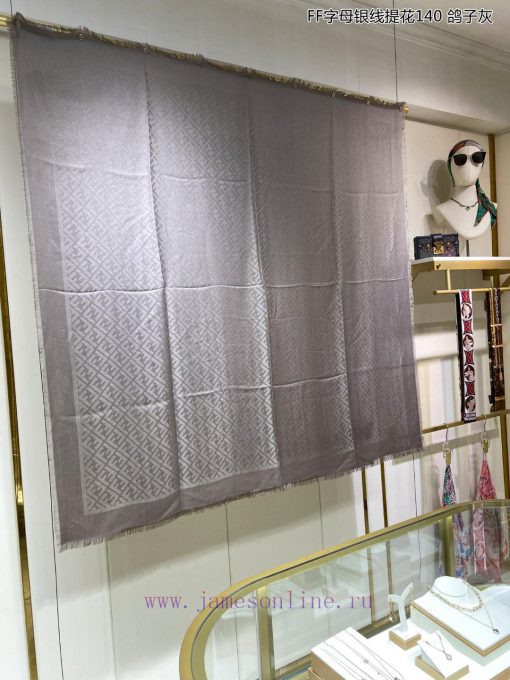The newly released scarf will shine brightly, and the new customer supplied silver thread cal0y8by70 - Image 5