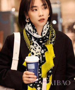 It's on the beef market now ‼ Sincere praise ‼L Pumpkin printed cashmere scarf, NxYKIncv Dosxe4gmv5x