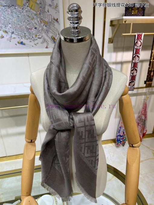 The newly released scarf will shine brightly, and the new customer supplied silver thread cal0y8by70 - Image 7