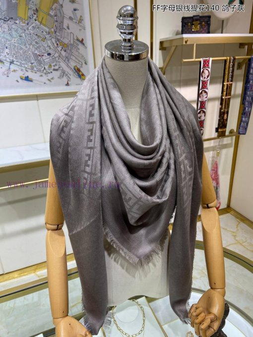 The newly released scarf will shine brightly, and the new customer supplied silver thread cal0y8by70 - Image 8